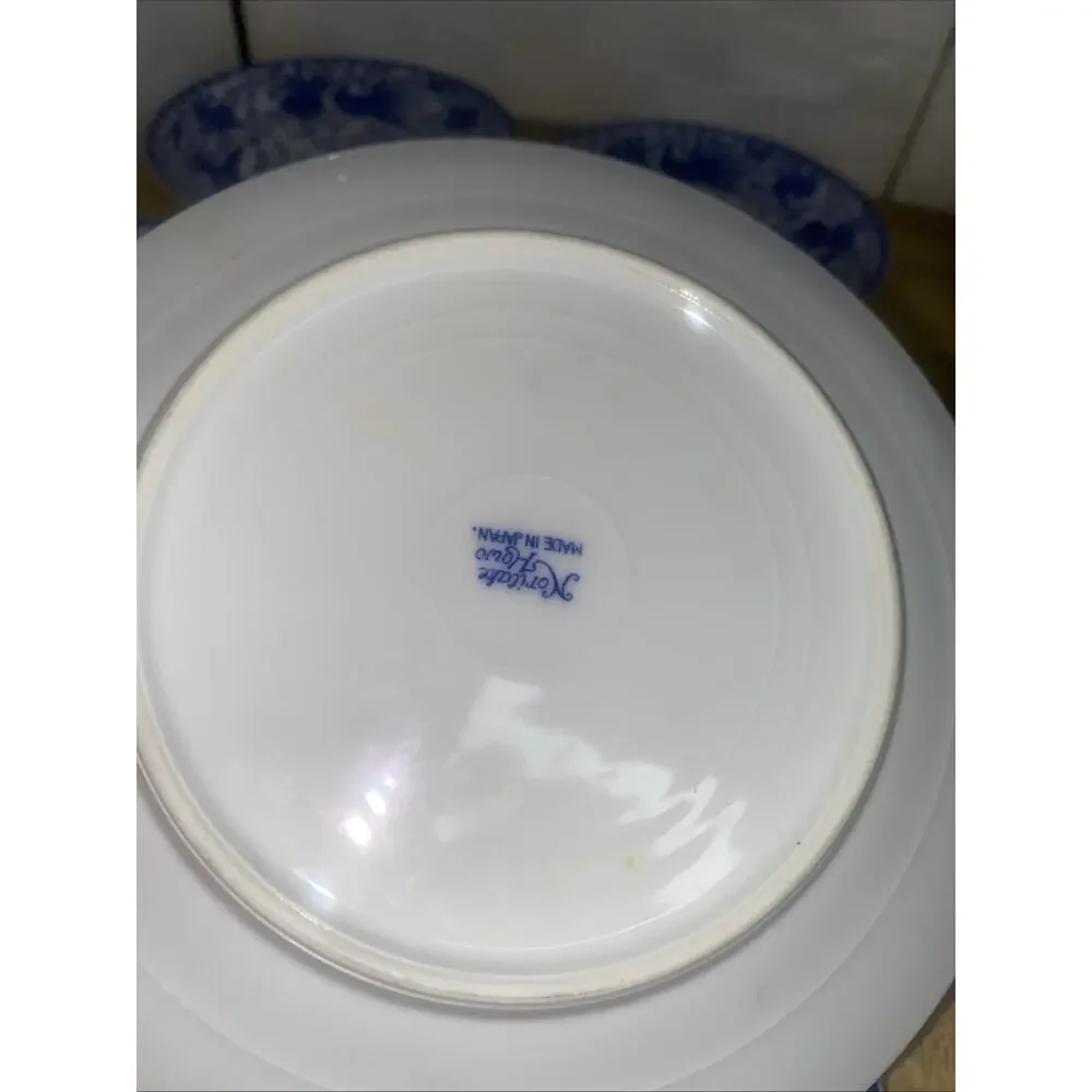 Set Of 8 Salad Lunch Plates 7-3/4” NORITAKE HOWO Flying Phoenix Japan